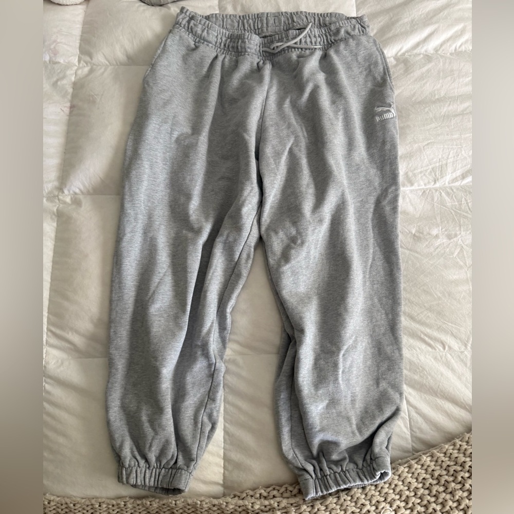Puma Women Light Gray Joggers